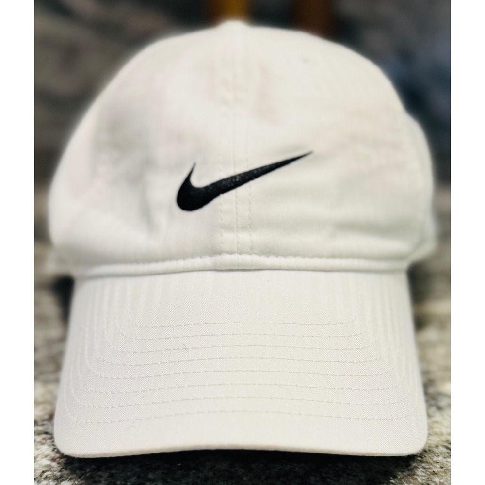 Nike Legacy91 Dri-FIT Baseball Cap Adjustable Swoosh Logo Ivory White Mens OSFM